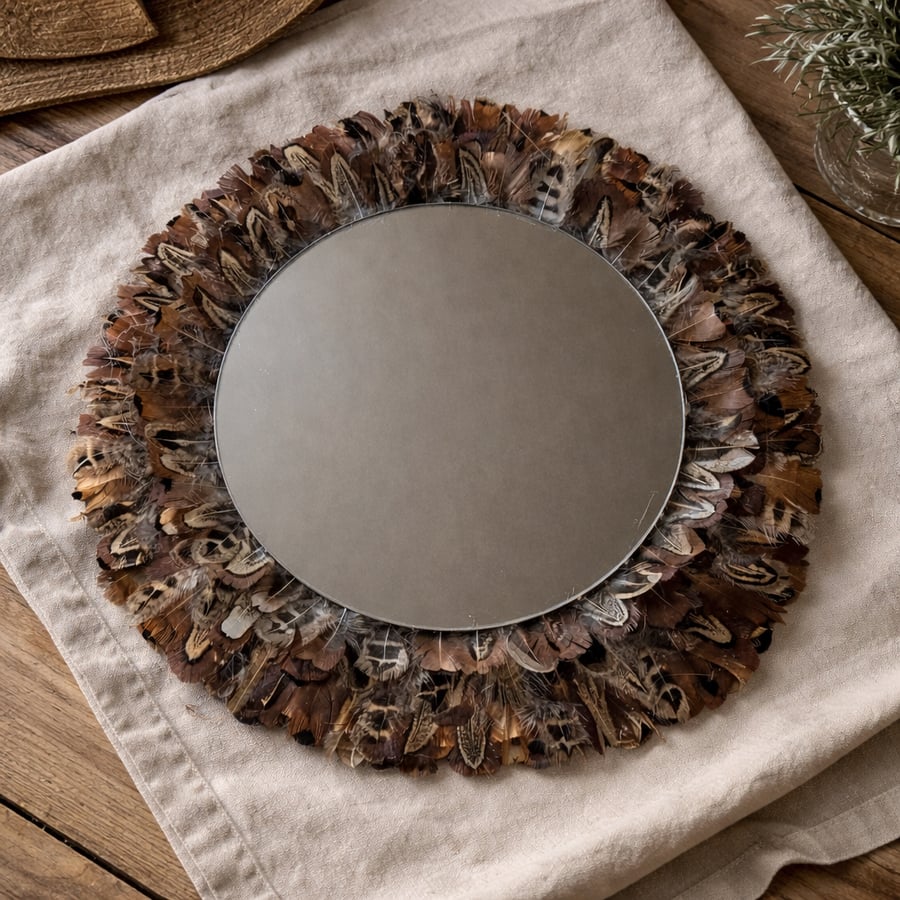 Pheasant Feather & Cartridge Countryside Artwork – Rustic British Wildlife Wall 