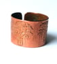 Etched copper tree ring - adjustable size - Image 2