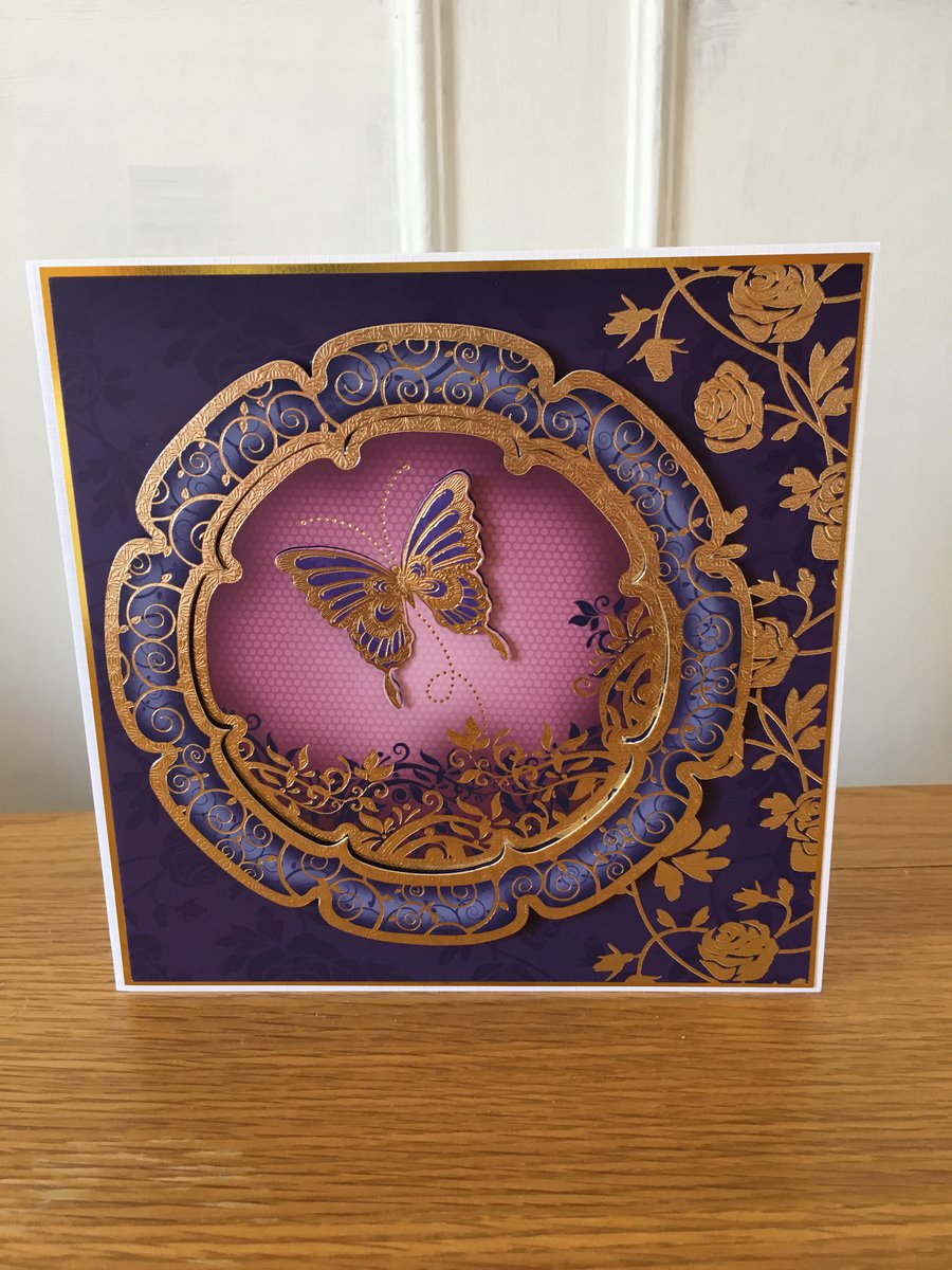 Twilight Butterfly Card