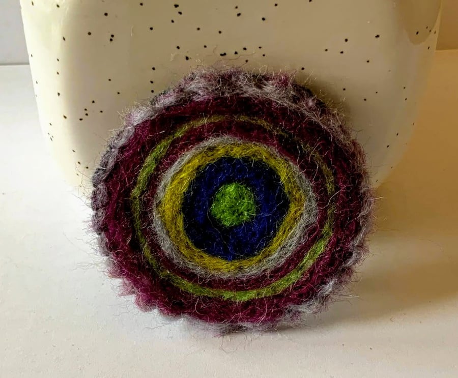 Merino Wool Felted Brooch