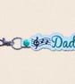 Music Lover Dad Keyring - Embroidered Faux Leather Gift for Dad - Image 4