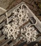 Christmas Decorations Set of 3 Macramé Snowflakes