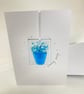 Any occassion fused glass keepsake card 