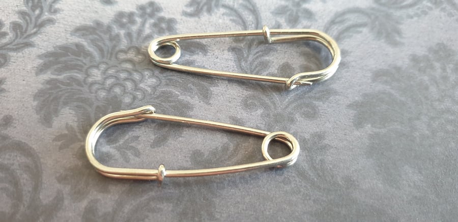 Italian Made 2" Kilt Pin (50mm) Nickel Silver