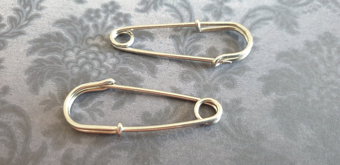 Italian Made 2" Kilt Pin (50mm) Nickel Silver