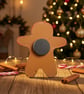 Handmade Air Dry Clay Gingerbread Man Fridge Magnet - Image 4