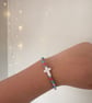 Bubblegum White Cross Beaded Bracelet - Image 2
