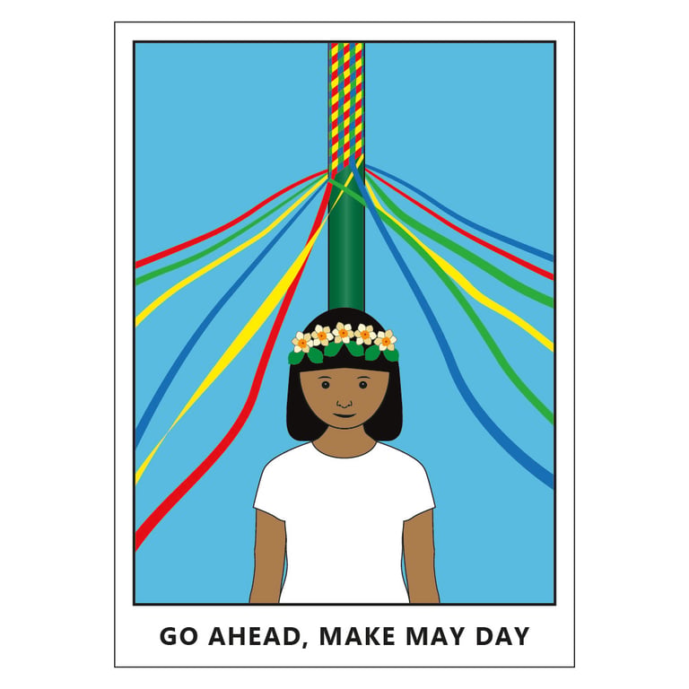 May Day Postcard