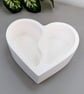 White Heart Twin Compartment Trinket Dish - Image 4