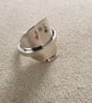 EPNS Silver Plated Spoon Saddle Ring - Handmade Vintage Cutlery Ring - Image 2