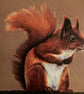 The Red Squirrel Blank Greeting Card  - Image 2
