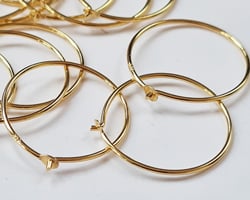 Gold Vermeil 18mm Hoop Earrings