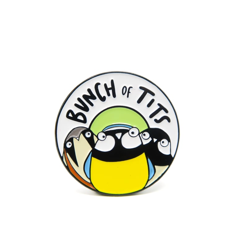 Bunch of tits enamel pin badge