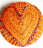 Buttons 1 inch button Hand Dyed Silks and Cottons Free Machine Embroidery Button