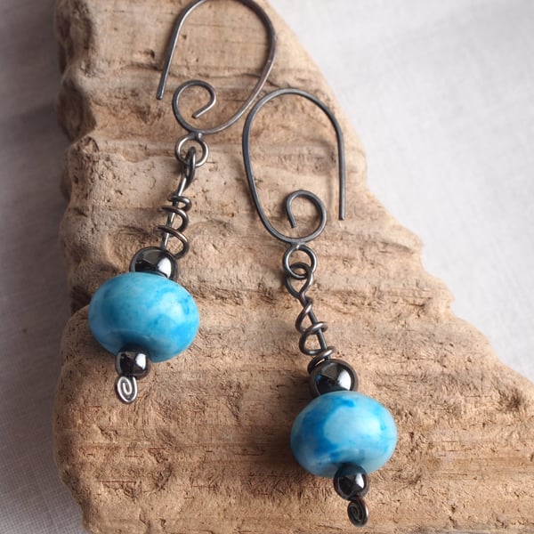 Ashley's AMS Sterling and Turquoise Earrings
