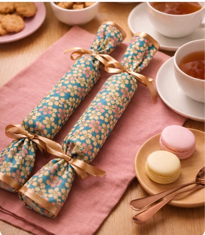 Reusable Fabric Dinner Party Crackers for Year Round Celebrations
