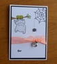 Halloween Card - Bat With Pumpkin Charm - Image 4