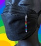 Progress pride beaded charm