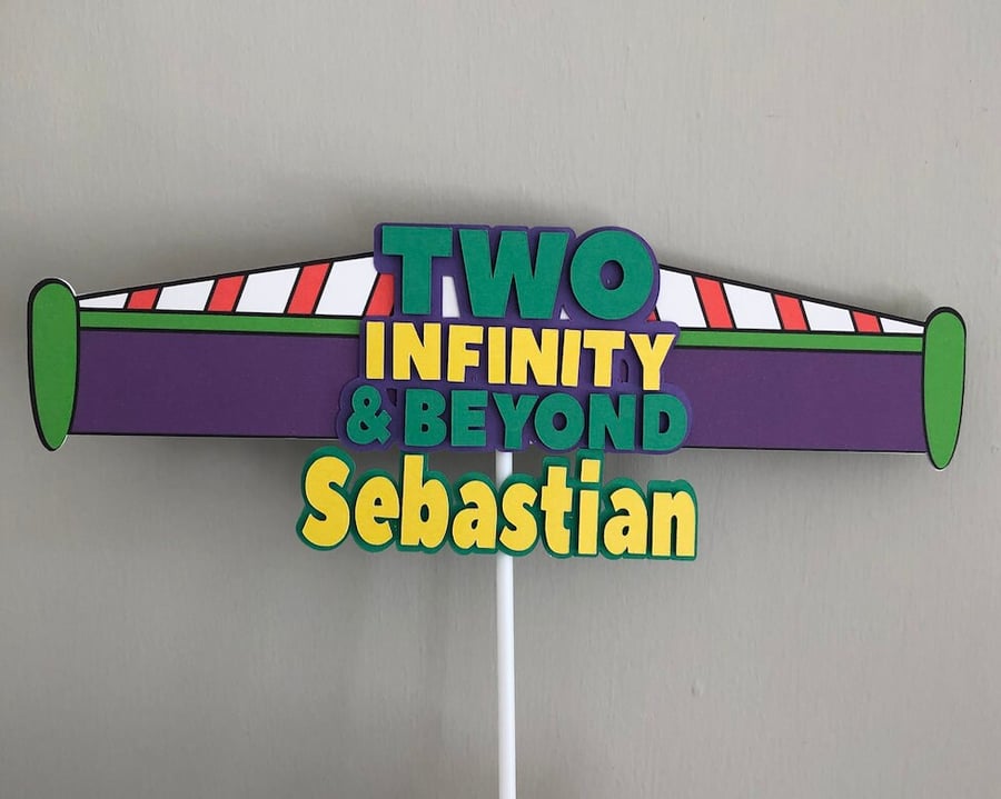 Two Infinity Birthday Cake Topper