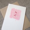 Pink Dragonflies Card