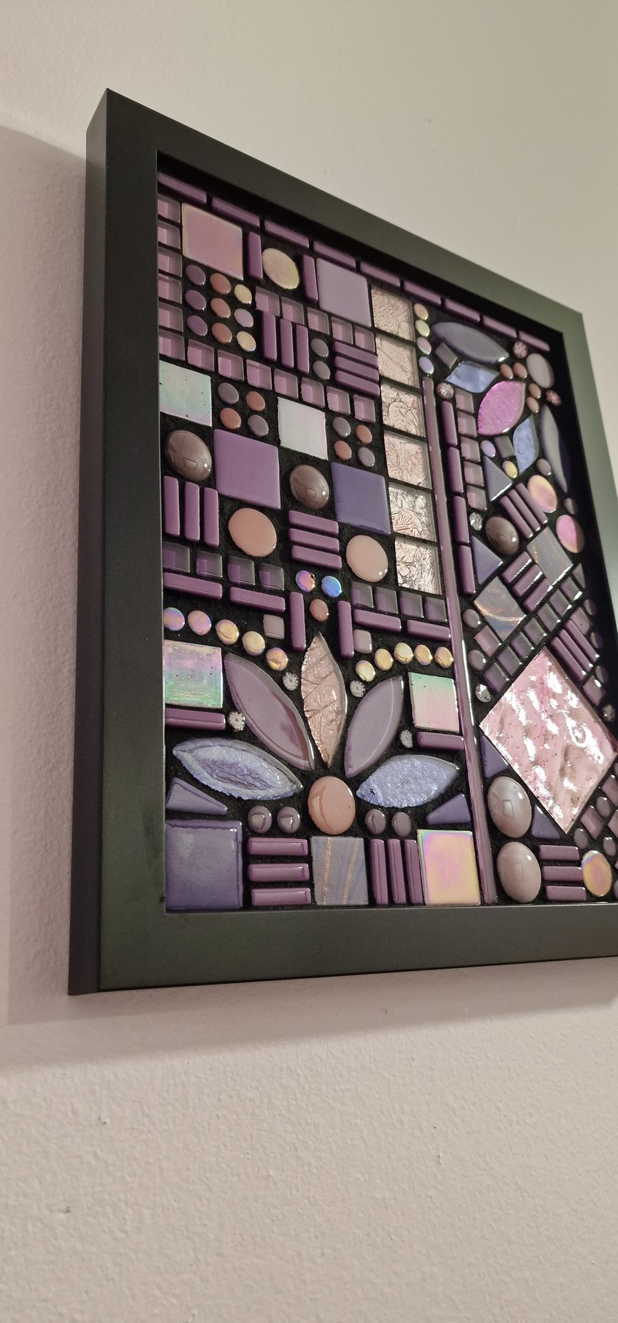 "Purple Crush" Glass mosaic wall decor