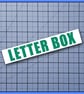 LETTER BOX vinyl letterbox sticker, decal - Image 6