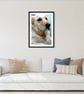 Golden Retriever Dog Portrait Photograph Print - Image 3