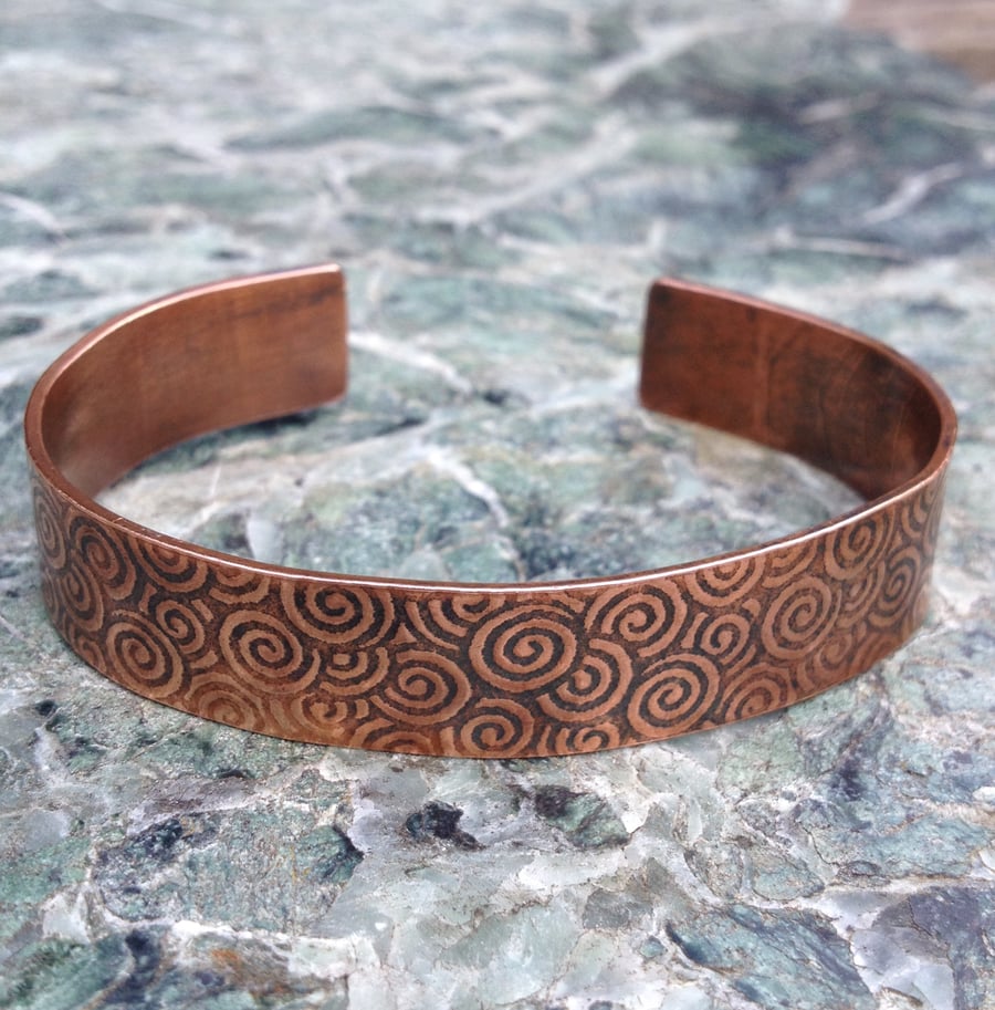 Copper Swirls cuff