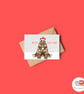 Bear Christmas Card, A6 Christmas Card, Cute Animal Christmas Card