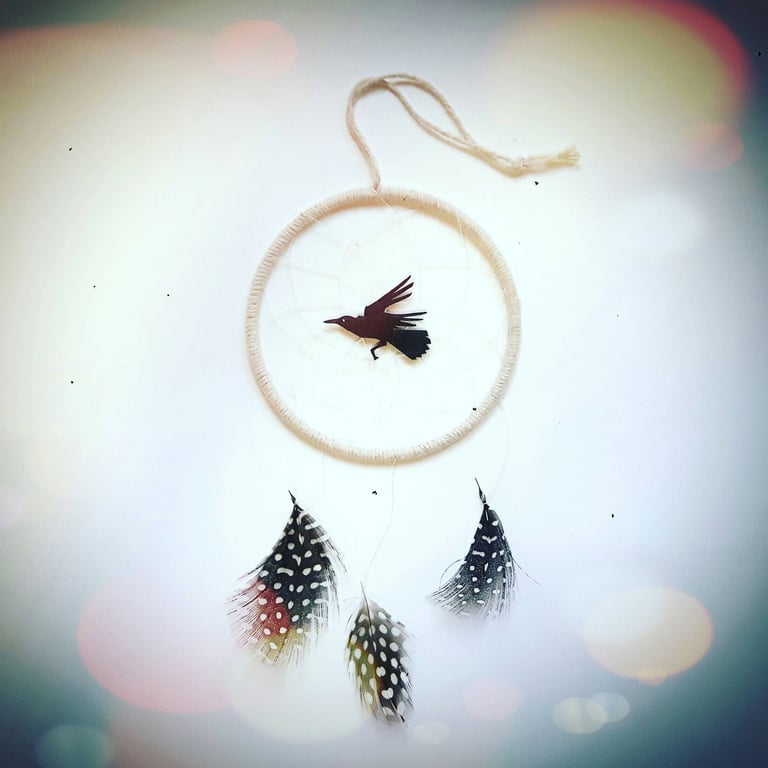 Raven Spirit Dreamcatcher - MADE TO ORDER