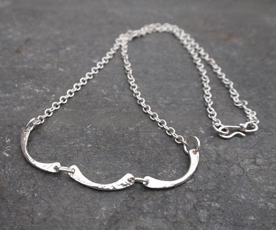 silver necklace, chain necklace
