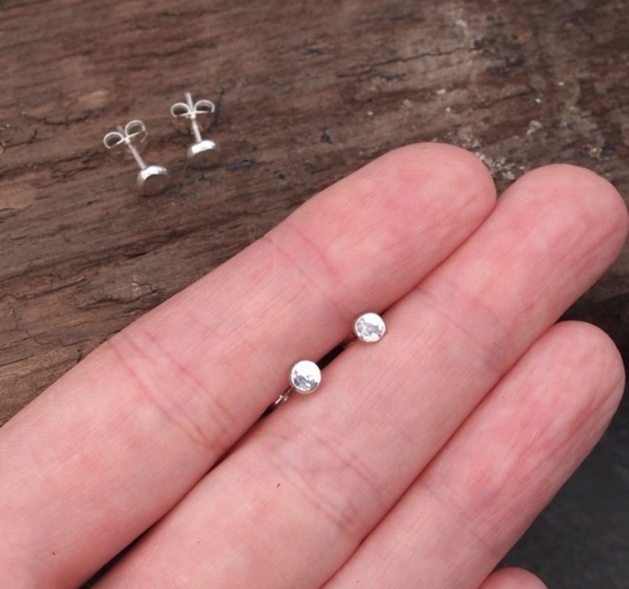 silver studs, small stud earrings, studs,