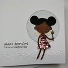 Dancing Fairy Violet Happy Birthday - Have a magical day