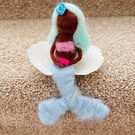 Felt mermaid magical shelf decor