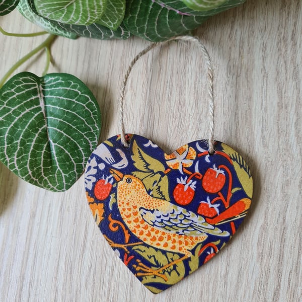 William Morris design Strawberry Thief hanging decoration decor letterbox gift
