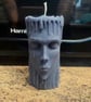 Horror face scented candle floral fantasy 