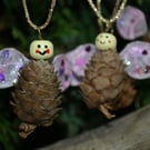 Hanging Fairy Pine Cones (Pink)