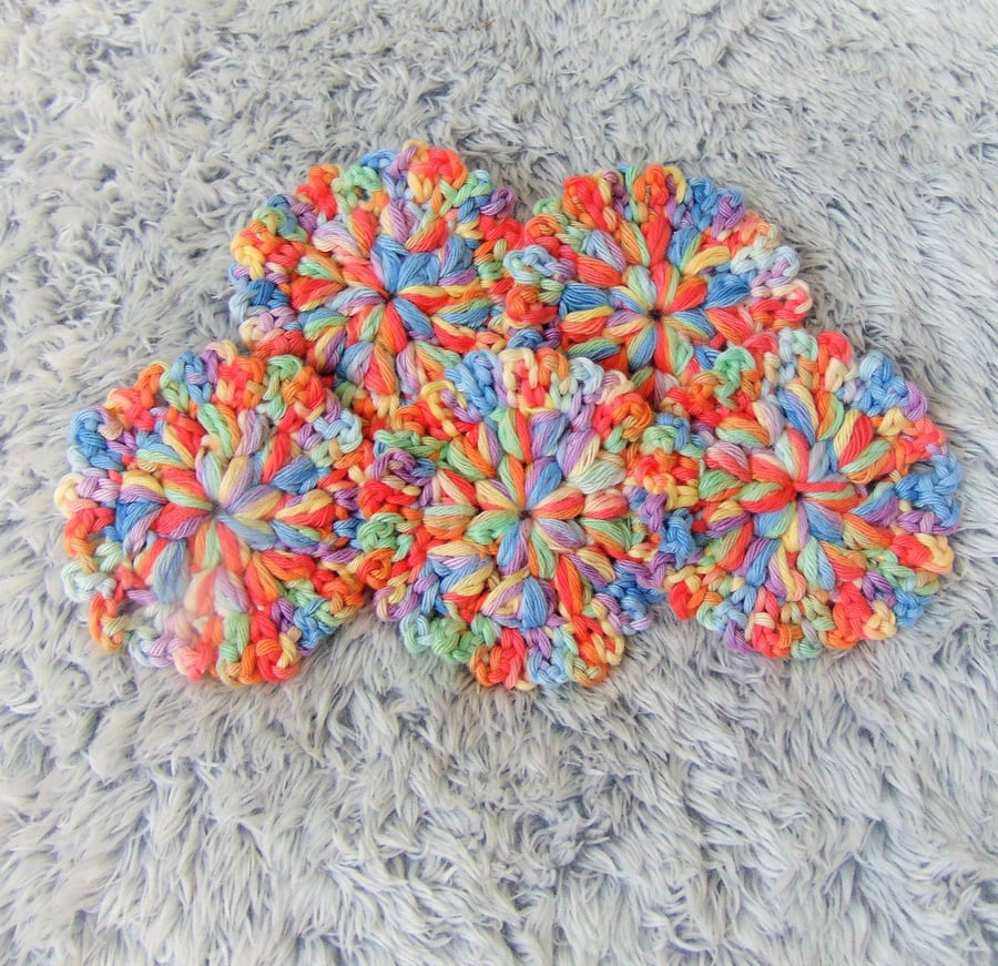 Rainbow Face Wipes, Reusable Face Cleansers, Make-up Remover Pads, Eco-Friendly