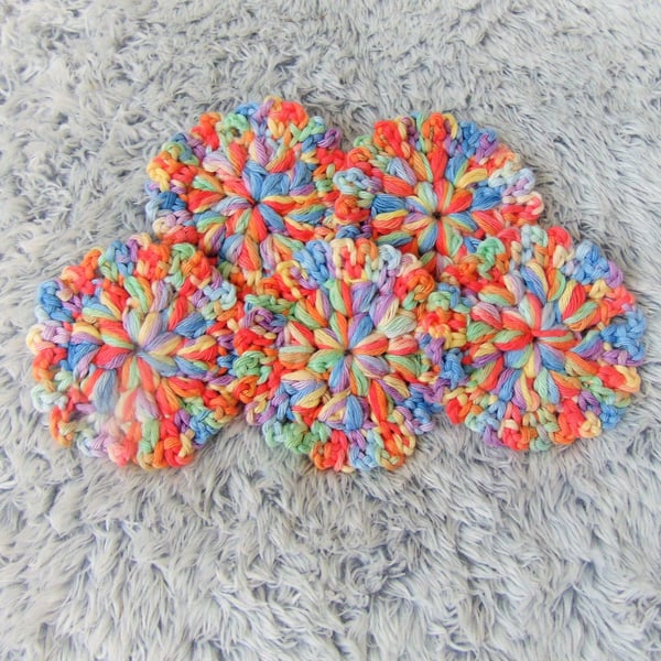 Rainbow Face Wipes, Reusable Face Cleansers, Make-up Remover Pads, Eco-Friendly