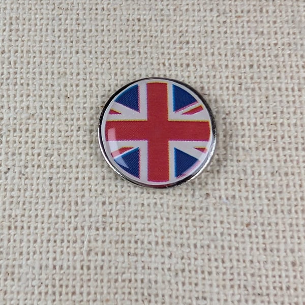 Union Jack Flag Badge - Large Resin Topped Pin Badge - British Flag Pin