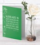 Wizard of Oz Quote Card - Literary Gift - A Heart is Not Judged - Image 3