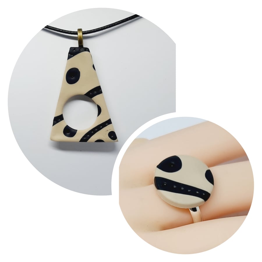 Cutout pendant necklace 