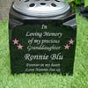 Personalised Baby Grave Marker GraveStone  Grave Rosebowl Cemetery Stone Marker 