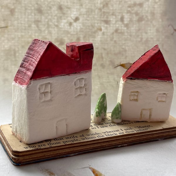 Handmade Clay Red Roof Cottages