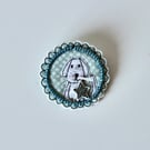 'Doggy 7' - Handmade Brooch