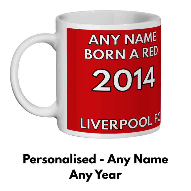 Personalised Liverpool Mug Birth Year Football Fan Supporter Cup Birthday Gift