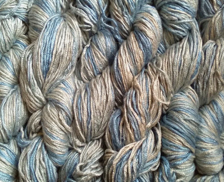 SPECIAL! 300g Hand-dyed  BAMBOO SILK DK Blues
