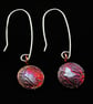 Copper Bird on Wing drop earrings - Image 1