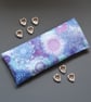 Lavender Flaxseed Eye Pillow - Blue Purple Mandala Cotton Cover - Image 1