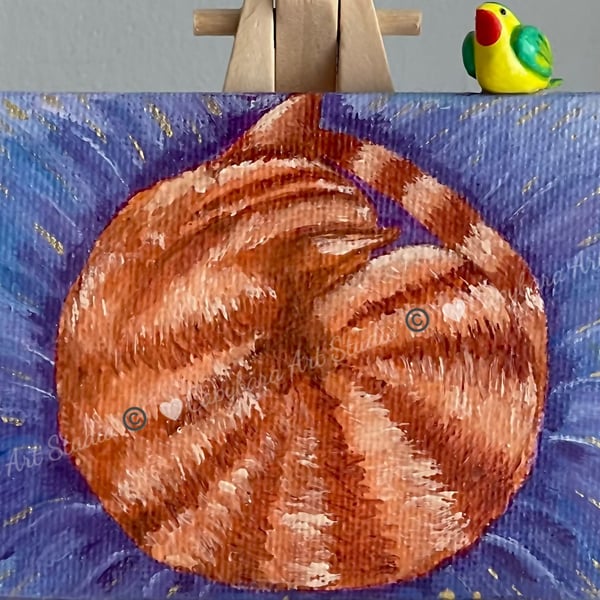 'The Nap' Small Original Oil Painting